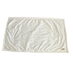 UGG King Pillow Sham White Quilted Chevron Plush Faux Fur 20x36 24183